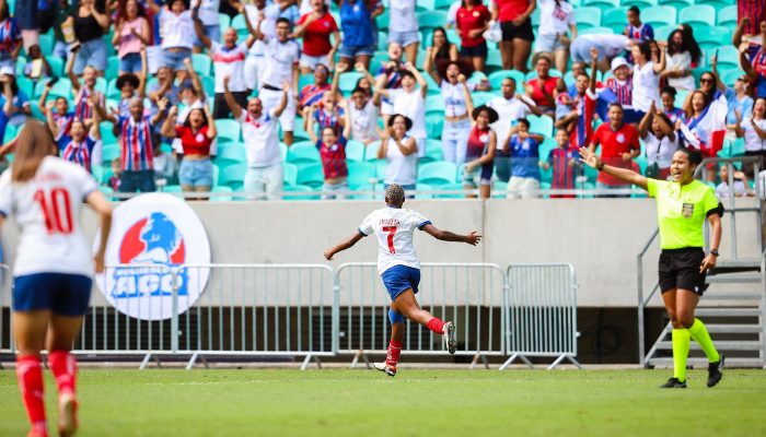 Rhaizza marca três e Bahia derrota Ferroviária no Brasileiro feminino