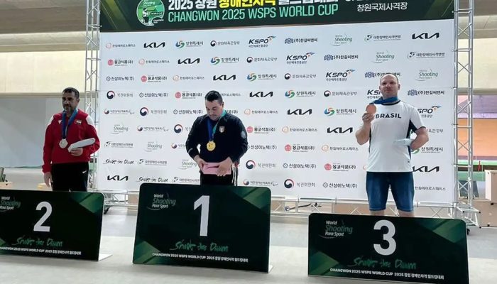 Alexandro Basso fatura medalha inédita para o Brasil no tiro esportivo
