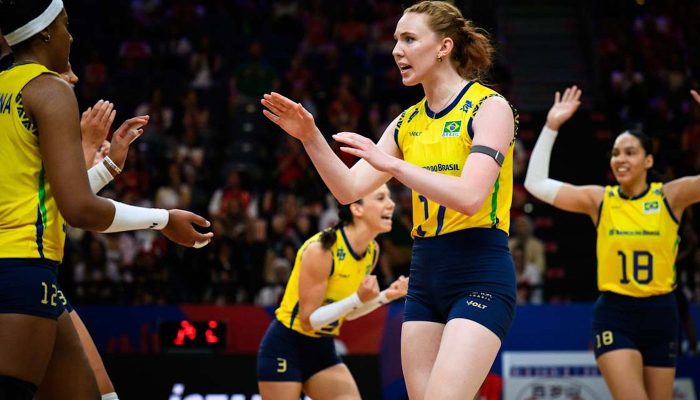 Vôlei: seleção feminina bate Bélgica na 2ª semana da Liga das Nações