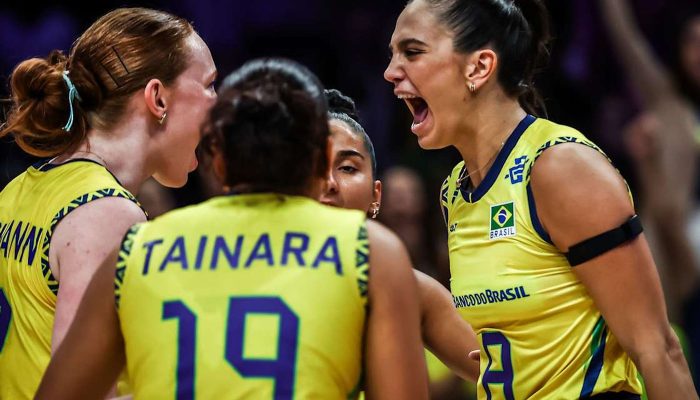 Brasil sofre, mas derrota Alemanha na Liga das Nações de vôlei